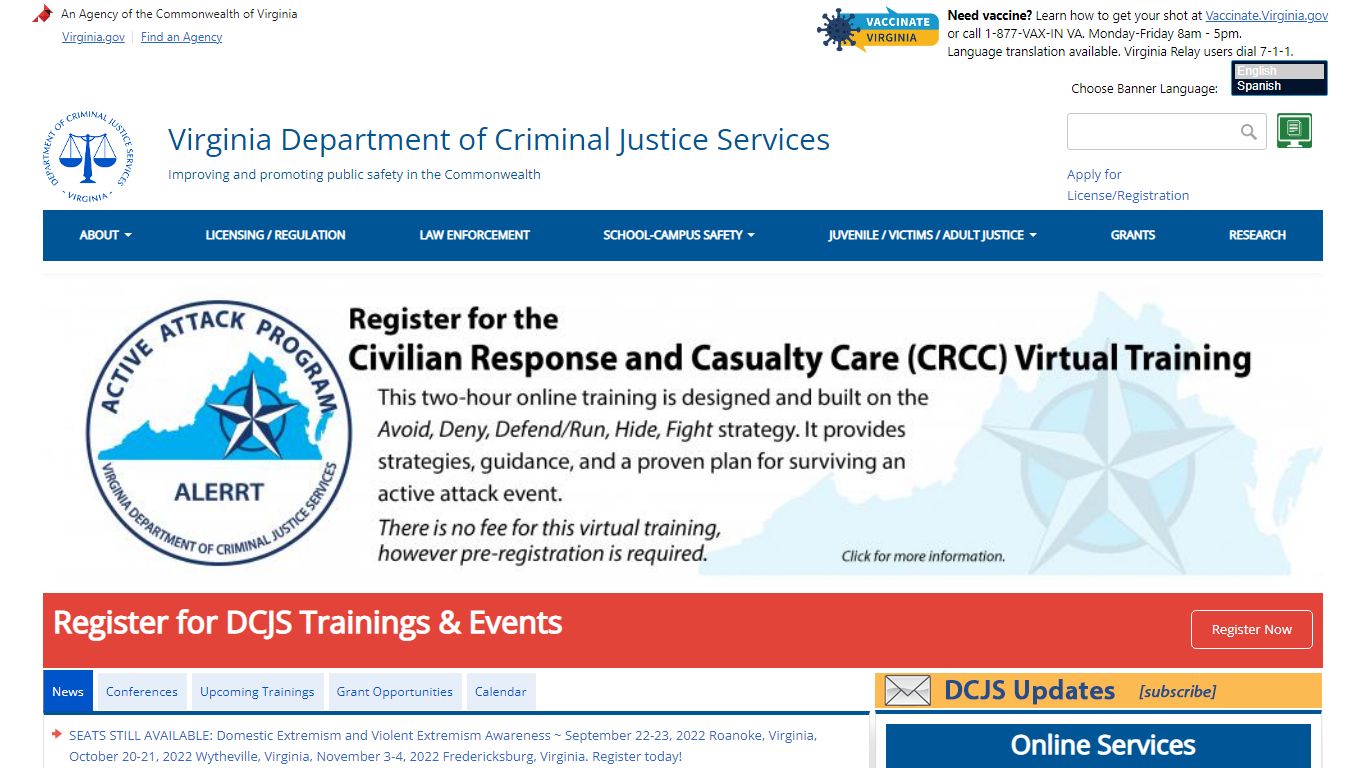 Virginia Department of Criminal Justice Services | Improving and ...