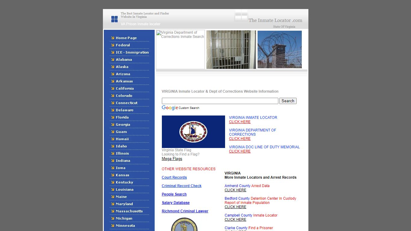 Virginia Inmate Locator & Virginia Inmate Search